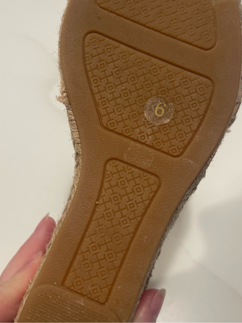 Tory Burch Tan Leather Espadrille Ankle-Strap Sandals - Picture 9 of 12